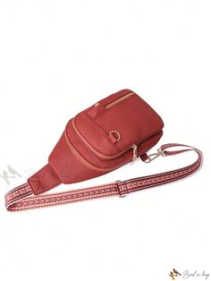 Bird in Bag - Stylish Womens PU Leather Chest Bag: Versatile Multi-Pocket Crossbody Bag and Backpack Travel Chest Bag With Cell Phone Pocket, Travel Phone Bag With Zipper Pocket, On-the-go Satchel Chest Bag With Mobile Phone Pocket, Versatile Chest Bag With Zipper Pocket For School, Versatile Red Bags With Zipper Pocket, On-the-go Chest Bag With Cell Phone Pocket, Brown Chest Bag With Pockets For Everyday Use, Travel Chest Bag With Zipper Pocket, Functional Red Bag With Cell Phone Pocket