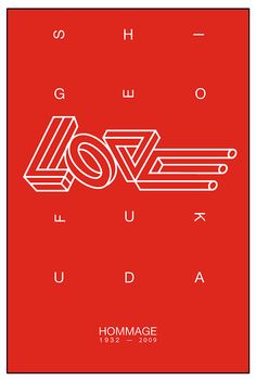 a red poster with the word love on it