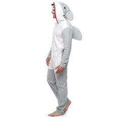 THIS AUCTION IS FOR A.....MENS SHARK UNION SUIT XL X-LARGE (40-42) HALLOWEEN COSTUME PAJAMAS ONE PIECE NEW HOODIE X Large 38-41 in. 190 - 220 lbs. 6'1" to 6'5" Hooded Onesie For Costume Party In Winter, Hooded Onesie For Winter Costume Party, Winter Costume Party Hooded Onesie, Winter Hooded Onesie For Costume Party, Long Sleeve Onesie For Cosplay In Winter, Long Sleeve Onesie For Winter Cosplay, Casual Winter Onesie For Cosplay, Winter Long Sleeve Onesie For Cosplay, Casual Winter Onesie For Costume Events