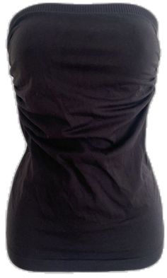 Y2k Black Top With Built-in Bra, Y2k Fitted Camisole With Built-in Bra, Fitted Y2k Camisole With Built-in Bra, Y2k Tank Top With Built-in Bra And Stretch, Y2k Stretch Tank Top With Built-in Bra, Fitted Seamless Y2k Tops, Y2k Bandeau Tube Top, Y2k Style Seamless Stretch Tank Top, Y2k Fitted Halter Camisole Top