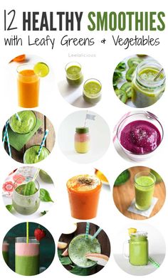 healthy smoothies with leafy greens and vegetables are the perfect way to start your day