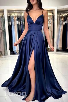 Formal Gown With Spaghetti Straps For Prom, Formal Gown With Spaghetti Straps For Prom Season, Formal Spaghetti Strap Gown For Prom, Formal Spaghetti Straps Gown For Prom Season, V-neck Dress With Adjustable Straps And Fitted Bodice, Formal Dresses With Sweep Train And Spaghetti Straps, Formal Dress With Spaghetti Straps And Sweep Train, Formal Spaghetti Strap Evening Dress For Prom, Elegant V-neck Gown With Corset Back