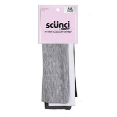 Whether doing cardio at the gym or on the go at the mall, you'll look both fashionable and fit in these active wear headwraps. Super-comfy, they keep your hair from your face and your look on trend. 5-pack includes heather gray, white, charcoal, and 2 black prints. About No Damage® Since 1998, scünci was the industry first in improving the forever classic hair tie. By removing the grommet from the elastics, consumers now have a virtually seamless and smooth experience. No more having little hair Cardio At The Gym, Black Prints, Target Beauty, Classic Hair, Mint Hair, Red Headband, Spa Headband, At The Mall, Beauty Consultant