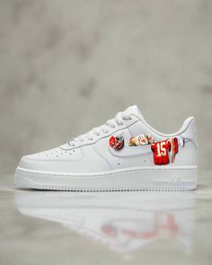 Rep your sneaker game like a champion with our exclusive Kansas City Chiefs Custom Art Air Force 1 Sneakers. Meticulously handcrafted for the ultimate fan, these iconic sneakers celebrate the heart and soul of Kansas City with vibrant, action-packed artwork featuring your favorite Chiefs players. Perfect for game day or everyday wear, these Air Force 1s are more than just shoes—they're wearable art. Embrace the spirit of victory with every step! Iconic Sneakers, Air Force 1 Sneakers, Air Force 1s, Box Shoes, Sneaker Games, Heart And Soul, Heart Soul, Kansas City Chiefs, Custom Art