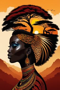 Art Black Love, Africa Art Design, African Women Art, Afrique Art, African Paintings, Afrikaanse Kunst, African Art Paintings, Afrocentric Art, Black Art Painting