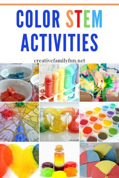 Learn all about colors with this fun color STEAM activities for kids. #STEM #STEAM #education #learning #science Colour Science Experiments For Kids, Stem Color Activities, Color Lessons Preschool, Colour Experiments For Kids, Bible Stem Activities, Rainbow Stem Activities, Steam Painting, Colour Activity For Kids, Colors For Kids Learning