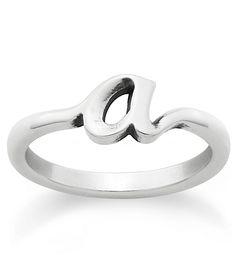 James Avery Sterling Silver Script Initial Ring Rings James Avery, Silver Elegant Initial Ring With Name Detail, Elegant Silver Initial Ring With Name Detail, Elegant Silver Initial Ring With Name, Elegant Silver Initial Ring, Initial Rings, James Avery Rings, 4 Birthday, Script Initial