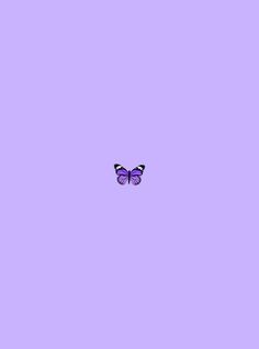 a purple background with a butterfly flying in the sky