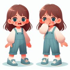 Wygenerowane za pomocą AI Chibi Artstyle, Kids Artwork, Character Design Animation, Character Sheet