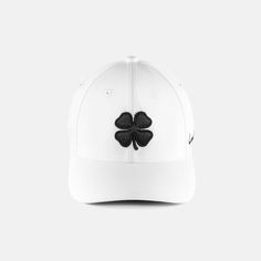 White Lucky Logo, Clover Design, Sweat Band, Cap White, White Hat, Black Clover, Best Deal, Fit Style, Hat Designs