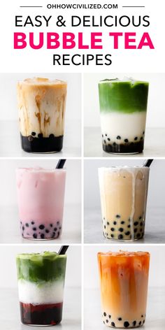 the bubble tea recipe is easy and delicious