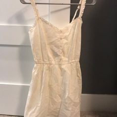 Off White. New With Tags White Blouse Top, Hollister Dresses, Long Tank, Dresses Short, White Blouse, Blouse Top, Short Dress, Hollister, Short Dresses