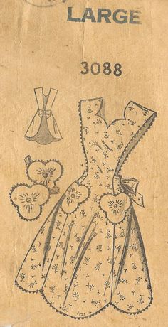 an old sewing pattern for a dress