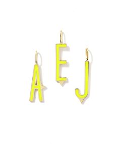 Made in New York City. Designer Yellow Gold Enamel Jewelry, Bold White Jewelry For Gifts, Bold White Jewelry For Gift, Modern Gold Enamel Jewelry, Designer Yellow Jewelry As Gift, Designer Yellow Jewelry For Gifts, Bold Enamel Jewelry Gift, Bold Enamel Jewelry For Gifts, Bold Enamel Jewelry As A Gift