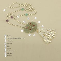 Inspired from the ornate 'Haldili' or amulets prevalent with the Mughals, this is our minimal take on the style. The Adventurine plaque serves as a base on which is a detailed gold pattern encasing rubies and turquoise. The neckpiece is finished with a pearl tassel and a delicate chain with pearls and gemstones interspersed. Note:Adventurine is a natural stone and will have inclusions. split Gold(22K) : 1.53g Gemstones : Ruby, Turquoise, Adventurine, Shell Pearls, Emerald Note : The chain is wor Jade Pendant Necklace For Anniversary, Spiritual Gemstone Necklaces For Celebration, Anniversary Jade Pendant Necklace, Jade Pendant Necklace For Wedding, Jade Jewelry With Natural Stones For Anniversary, Wedding Jade Pendant Necklace, Fine Jewelry Jade Pendant Necklace, Long Jade Necklace With Natural Stones, Jade Long Necklace With Natural Stones