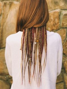 Partial Dreads, Boho Hair Wrap, Blonde Dreadlocks, Hippie Hair, Synthetic Dreads, Dread Hairstyles, Dreadlock Hairstyles, Hair Wraps, Boho Hairstyles