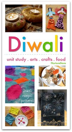 the cover of diwali unit study arts crafts and food by nurri store