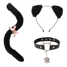 PRICES MAY VARY. High-Quality Materials: Crafted from durable and soft materials, these cat costume accessories ensure comfort and longevity. The plush cat ear headband, cute tail, and cat style necklace are designed to withstand multiple uses, making them perfect for Halloween, cosplay events, and themed parties. Versatile and Adjustable: The set is designed to fit most women comfortably. The cat ear headband is flexible and fits securely, while the tail comes with a ribbon bell, makes you look Black Halloween Costume, Black Halloween Costumes, Cat Ear Headband, Girl Cosplay, Cat Ears Headband, Cat Costume, Halloween Costume Accessories, Chic Necklace, Cat Tail