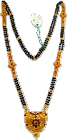 Gold Jewelry With Black Beads For Festivals, Gold Jewelry With Black Beads For Puja, Gold Necklace With Black Beads For Puja, Festive Gold Necklaces With Black Beads, Festive Gold Necklace With Black Beads, Festive Black Necklace In 22k Gold, Traditional Yellow Gold Jewelry With Black Beads, Gold Necklaces With Black Beads For Festivals, Traditional Gold Necklace With Black Beads