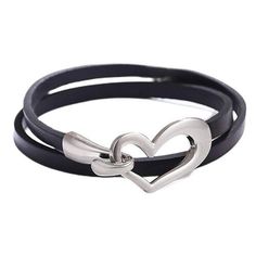 Return Policy Fast Delivery Trusted seller Heart Leather Bracelet for Women Girls Wrap Stackable Bracelet Love Punk Black Product Description Shipping Returns Payment Shipping Shipping is FREE to all addresses other than APO/PO boxes in the lower 48 states. All our stock ships from US-based warehouses. Shipped via USPS or UPS (depending on location and package weight) Unless stated otherwise, all orders will ship within 24-72 hours of your payment being processed. Check our feedback to see the great reviews of FAST shipping we offer. Returns Seller does not accept returns Payment We currently accept payment via eBay managed payments only. Once payment is cleared, we will dispatch your shipment within 1-3 business days. Please refer to the "Shipping" tab for more information regarding shipp Trendy Metal Heart Bracelet For Party, Trendy Stainless Steel Charm Bracelet, Edgy Style Bracelet Jewelry, Adjustable Black Bracelets For Valentine's Day, Trendy Adjustable Heart Bracelet, Trendy Heart Bracelet For Party, Black Edgy Bracelets As Gift, Black Metal Wrap Bracelet For Gift, Trendy Black Charm Bracelet For Friendship