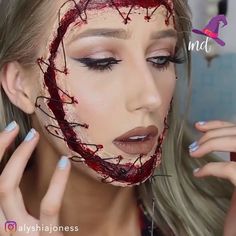 Gore Fx Makeup, Sfx Prosthetics Makeup, Halloween Makeup Spooky, Halloween Prosthetic Makeup, Special Fx Makeup Ideas, Halloween Gore Makeup, Special Effects Makeup Horror, Scary Special Effects Makeup Horror, Sfx Makeup Ideas Scary Halloween