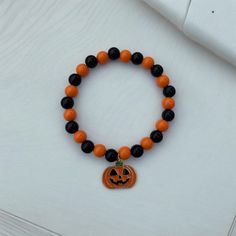 Halloween Themed Bracelets: If you want them in kids sizes just leave us a note 🫶🎃 Black Novelty Stretch Bracelet As A Gift, Novelty Black Wristband For Gift, Halloween Gift Stretch Bracelet, Black Novelty Stretch Bracelet For Gift, Handmade Stretch Bracelet For Halloween, Black Themed Bracelet For Halloween, Orange Beaded Bracelets For Halloween Gift, Spooky Halloween Bracelets For Gift, Spooky Halloween Gift Bracelets