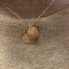 Actual Fingerprint Necklace Engraved Fingerprint Handwriting | Etsy Etched Heart Pendant Necklace For Valentine's Day, Etched Heart Jewelry For Valentine's Day, Etched Heart-shaped Jewelry For Valentine's Day, Valentine's Day Etched Heart Jewelry, Heart-shaped Etched Necklaces For Valentine's Day, Valentine's Day Heart-shaped Etched Necklaces, Valentine's Day Heart-shaped Etched Necklace, Personalized Heart Jewelry For Father's Day, Etched Jewelry As Valentine's Day Gift