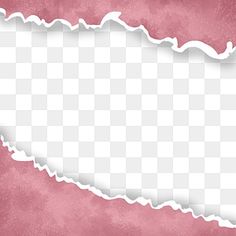 torn pink paper with white ripped edges on a pink background, hd png and psd