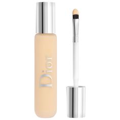 A caffeine-infused, radiant concealer that delivers waterproof and crease-proof full coverage with an innovative makeup brush applicator for precision.Coverage: FullFinish: Radiant Highlighted Ingredients: - Caffeine-Infused Formula: Helps skin feel energized and visibly de-puffs under-eye circles.What Else You Need to Know: This Dior makeup essential is a powerful spot concealer that offers an immediate radiance boost. Micro-pigments visibly blur imperfections and brighten the complexion to mak Dior Backstage Concealer, Dior Backstage, Makeup Bag Essentials, Makeup List, Makeup Needs, Dior Makeup, Makeup Items, Makeup Pictures, Makati