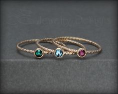 This beautiful dainty ring is made from 14k gold-filled and features a small 4mm Swarovski Crystal or Synthetic Opal that has been set in a bezel setting. The band has a beautiful twist pattern. It can be worn alone or with my other stacking rings. • sold individually• 14k gold-filled, synthetic opal, Swarovski crystal• birthstone/opal: 4mm• band width: 1.3mm Don't know your ring size? Purchase a Reusable Ring Sizer *This is a made to order item. Please check the announcement at the top of the p Dainty 14k Rose Gold Solitaire Jewelry, Rose Gold Jewelry With Birthstone In Round Band, Rose Gold Round Band Jewelry With Birthstone, Rose Gold Jewelry With Birthstone, Dainty Rose Gold Stackable Rings With Birthstone, Elegant Hypoallergenic Birthstone Ring As A Promise Ring, Delicate Rose Gold Stackable Rings With Birthstone, Adjustable Rose Gold Birthstone Ring, Adjustable Rose Gold Sterling Silver Birthstone Ring