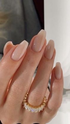 Nude Gloss Colors Nail Short Almond Coffin Round Nail Tips - Etsy Manicured Nails, Milky Nails, Classy Nail Designs, Nagel Tips, Colorful Nails, Round Nails, Neutral Nails, Nature Tattoos, Classy Nails