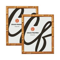 two framed frames with the word crab frames in black and white, against a white background