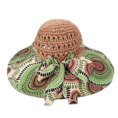 Chapeau coloré et élégant pour la protection UV

 Profitez de la plage, de l'été tout en ayant l'air coloré et stylé.

 Convient pour la saison : printemps, été, automne

 Style: Décontracté

 Couleur du produit : Beige, bleu, orange, rose, vert

 Type de motif : imprimé

 Matériel: Coton,Paille

 Type d'article : chapeaux de soleil.

 Caractéristique : Protection solaire

 Nom du département : Adulte

 Profondeur du bonnet : 10 cm

 Circonférence du bonnet : 56-59 cm

 Bord : 14 cm



 Saison applicable : printemps et étéScène applicable : extérieur Afrikaanse Mode, Stylish Hats, Autumn Style, Green Pattern, Printed Materials, Sun Hats, Blue Orange, No. 2, Hats For Women