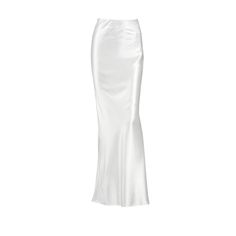 This French-style white satin mermaid skirt seamlessly blends elegance and fashion, creating an unparalleled sophisticated look. The high-waisted design combined with the mermaid hem gives the skirt a graceful drape that flows beautifully as you walk, highlighting the graceful curves of the female form. Made from 100% polyester, the skirt is soft, silky, comfortable to wear, and resistant to wrinkles, making it perfect for various important occasions. Whether it's a romantic holiday gathering, a French Fishtail, Silver Sequin Top, Romantic Holiday, Fishtail Skirt, Floor Length Skirt, Elegant Skirt, Mermaid Skirt, Satin Skirt, White Satin