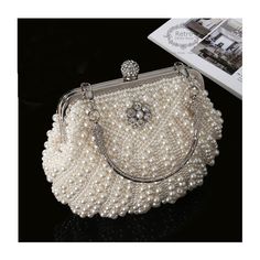 Pearl Clutch Bag, Pearl Clutch, Prom Gift, Clutch Bag Wedding, Vintage Evening Bags, Bridal Bag, Fashion Beads, Wedding Clutch, Bridal Clutch