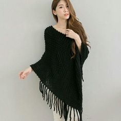 Bubble textured waves woolen knitted poncho/shawl High quality! free size, Super soft. Measurements stewing cm. L 94* width 86* sleeves 51. Free shoulder and bust. Made in Taiwan. #402695 mayuki Sweaters Shrugs & Ponchos Poncho Shawl, Textured Waves, Shrug Sweater, Knitted Poncho, Free Size, Shawl, Sweaters For Women, Long Sleeve Dress, Fashion Tips