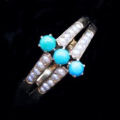 Antique Georgian Ring 18k Gold Turquoise Natural Pearls (6382) | eBay Elegant Turquoise Multi-stone Rings, Hallmarked Turquoise Ring Fine Jewelry, Hallmarked Turquoise Fine Jewelry Ring, Formal Turquoise Multi-stone Rings, Elegant Multi-stone Turquoise Ring In Yellow Gold, Elegant Yellow Gold Multi-stone Turquoise Ring, Heirloom Turquoise Rings Hallmarked, Formal Turquoise Rings Fine Jewelry, Fine Jewelry Multi-stone Turquoise Ring In Yellow Gold