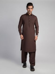 Mens Coffee Dark Brown Plain Shalwar Kameez Mens Eid Shalwar Kameez Color: Coffee Brown Fabric: Wash and wear Dress Type: Handmade Please beware when you're choosing the variations of this dress. Feel free to discuss any issue regarding your order. You'll get a quick solution and will be satisfied. Pakistani Mens Shalwar Kameez Shawl, Unstitched Brown Lawn Suit With Dabka Details, Unstitched Brown Salwar Kameez With Dabka Work, Traditional Semi-formal Kurta With Traditional Drape, Brown Unstitched Dabka Suit, Traditional Wear With Pallu For Semi-formal Occasions, Semi-formal Traditional Wear With Pallu, Traditional Semi-formal Wear With Pallu, Brown Long Sleeve Traditional Wear For Eid