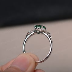 This is a gorgeous handmade creation, a combination of beauty, simplicity & Elegance. The 7*7mm round cut lab emerald is crafted in solid sterling silver and with rhodium plated. 14K white gold/rose gold/yellow gold available as well,pls contact me if you need. All item is sent in a beautiful gift box You can realize more lovely stuff clicking the link https://www.etsy.com/shop/knightjewelry?refshopsection_shophome_leftnav Please leave the correct address and you phone number for delivering Dainty Round Emerald Promise Ring, Emerald Cluster Ring For Promise, Round Cut, Wedding Emerald Ring In 14k White Gold, Elegant Emerald Ring With Bezel Setting, Dainty Round Emerald Ring For Anniversary, Elegant Green Round Rings, Fine Jewelry Emerald Promise Ring, Timeless Emerald Ring With Accent Stones For Promise, Exquisite Emerald Promise Ring