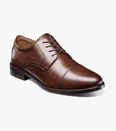 The Midtown Collection combines enduring styles and the latest in comfort technology. With modern profiles and features like Ortholite high rebound foam insoles and rubber Comfortech soles, these updated classics are designed to feel as good as they look. The beautifully burnished Florsheim Midtown Cap Toe Oxford is a worthy addition to the collection. Whether you’re in or out of town, workweek, or weekend, the Midtown is the place where comfort and style meet.