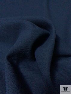 SKU: 9181 Content: 93% Virgin Wool, 5% Nylon, 2% Elastic Color: Navy Width: 52 inches Origin: Italy This fabric is a last cut and no longer in production. Once sold out, we are unable to get more. Blue Wool Fabric, Wool Textures, Wool Crepe, Navy Fabric, Blue Wool, Wool Fabric, Fashion Fabric, Fabric Samples, Fabric By The Yard