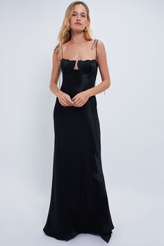 Black Tulip Maxi Dress | Anna October