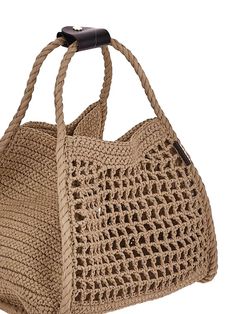 100% Viscose | Max Mara Women's Basket Bag in Beige | SS24 Moncler Women, Basket Bag, Oversized Silhouette, Sneaker Wedge, Max Mara, Italian Style, Italian Fashion, Bridal Shoes, Manolo Blahnik