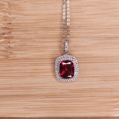 Ryze Ruby Red Cubic Zirconia .925 Sterling Silver 18" Necklace New With Bag! Length: 18" With 2.5" Extender. Msrp: $213 Fine Jewelry Red Ruby Necklace, Red Cubic Zirconia Necklace Gift, Dazzling Ruby Necklace For Gift, Red Lab-created Ruby Necklace As Gift, Classic Red Pendant Necklace, Red Lab-created Ruby Necklace For Gift, Red Lab-created Ruby Necklace Gift, Gift Red Lab-created Ruby Necklace, Red Cubic Zirconia Fine Jewelry Necklace