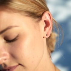 Sweet and teensy. A great everyday earring for a tiny spot of sparkle. Sold as singles or pairs. See Details for item specifics. Satomi Kawakita, She's A Rainbow, Sapphire Studs, Tiny Studs, Gold Collection, Everyday Earrings, Earrings Collection, Dainty Jewelry, Background Images