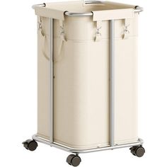 Crafted from high-quality Oxford cloth and a sturdy metal frame, this laundry sorter has a weight rating of 44 pounds and is easy to clean, resistant to deformation and has a long service life Rebrilliant | Rebrilliant Laundry Basket w / Wheels 30 Gallons (114 L) Rolling Laundry Hamper, Metal in Beige;silver | 15.7" W | Wayfair | Organization Tall Rolling Laundry Basket, Laundry Basket On Wheels The Home Depot, Heavy Duty Laundry Basket, Vintage Laundry Basket On Wheels, Three Compartment Laundry Hamper, Rolling Laundry Basket, Laundry Sorter, Modern Farmhouse Bathroom Rug, Bathroom Storage Organization