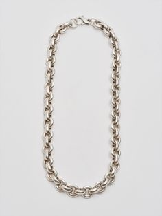 Euclid Necklace Necklace Chain Lengths, Link Chain Necklace, Chain Link Necklace, Needle And Thread, Pure Silver, Link Chain, Necklace Lengths, Chain Necklace, In Italy