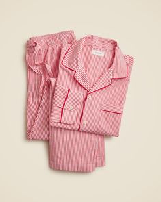 J.Crew: Pajama Set In Cotton Poplin For Men Suit Guide, Womens Pjs, Cotton Pjs, Gift Guide For Him, Christmas Pjs, Striped Pyjamas, Cute Pajamas, Pajama Pant, Pajama Bottoms