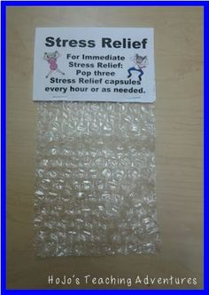 Stress Relief "Gift" for Teachers, Staff, and Everyone Else! - because we all know this time of year is stressful! Teacher Morale, Gifts 2021, Employee Appreciation Gifts, Diy Teacher Gifts, Work Gifts, Employee Appreciation