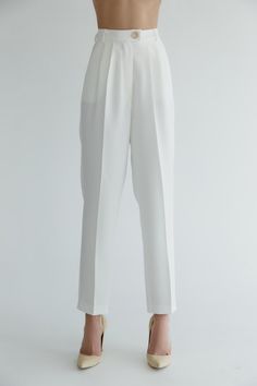 Sue Suit Wedding Suit Ivory Suit Elegant Suit Pants and - Etsy Chic White Pants For Tailoring, White Tailored Pants For Semi-formal Occasions, White Tailored Elegant Bottoms, Tailored Elegant White Bottoms, Classic Pants For Spring Wedding, Classic Spring Wedding Pants, Elegant White Formal Bottoms, White Semi-formal Straight Pants, Formal Cream Straight Pants